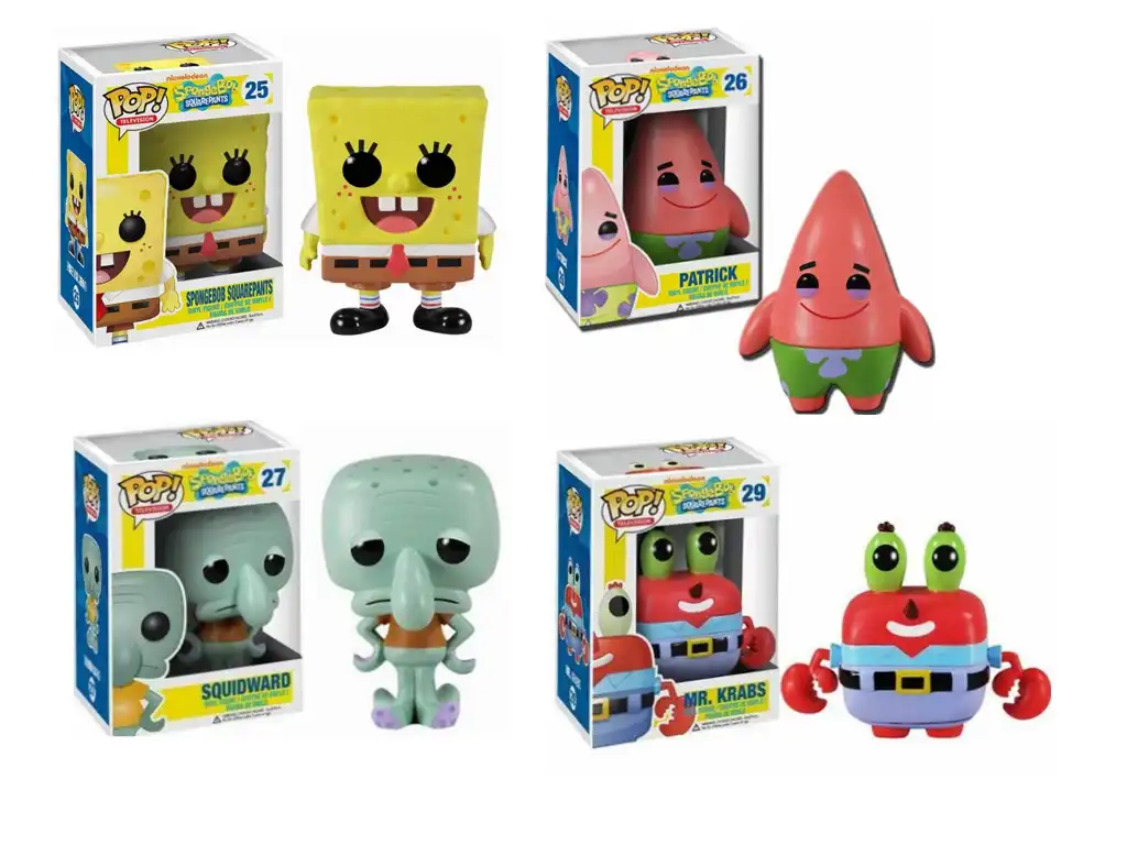 spongebob funko pop set