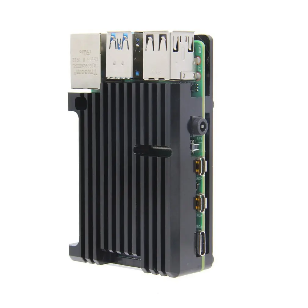 Для Raspberry Pi 4 металлический корпус 4 поколения для Raspberry Pi 4 поколения B+ коробка из алюминиевого сплава 4B аксессуары для теплоотвода