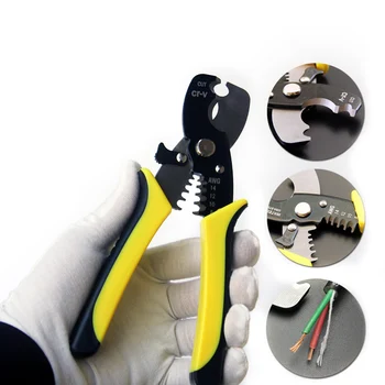 

Multi Tools Pliers Stripper Cutter Cable Wire Capability Portable Wire Stripper Knife Crimper Acutomatic Electrical Repair