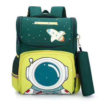 

New Cartoon Space/Cat School Bags For Girls Boys Orthopedic Backpack Cat Backpack For Girl 1-3 Grade Satchel Knapsack Mochila