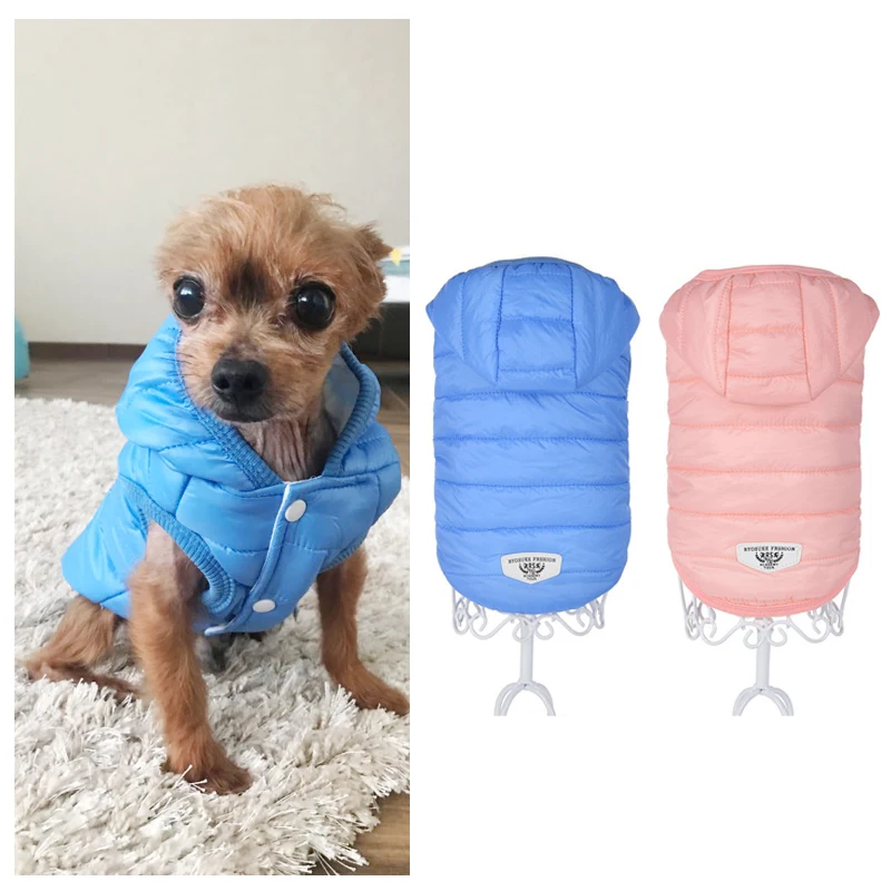Waterpoof Pet Coat Winter Warm Down Bread Jacket Small Dog Clothes For Chihuahua Yorkshire Hoodies Puppy Costume Drop Shipping | Дом и сад