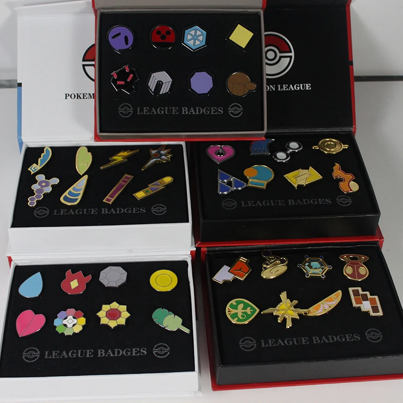 ジムバッジ関東 Johto Hoenn Sinnoh Unova カロスリーグ地域ピンブローチオレンジ諸島ボックスコレクションポケット Monsterpokemon Aliexpress
