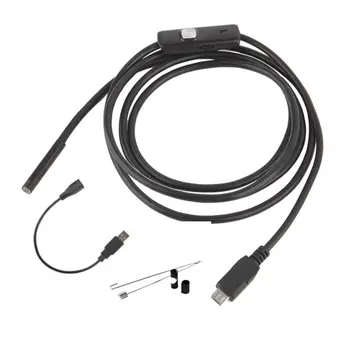 

2 In 1 Socket Android Mobile Phone Endoscope Computer Endoscope 5.5MM lens 1m 1.5m 2m 3.5m 5m Endoscope With 6pcs LED Lights