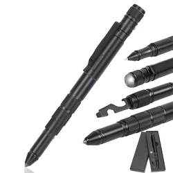 Stylo tactique d'auto défense pour femmes, casse verre d'urgence EDC, étanche, multi outil, survie en Camping 