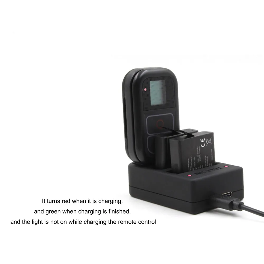 Для камеры GoPro Hero 4 5 6 7 8 батарея пульт дистанционного управления зарядное устройство портативный аккумулятор зарядная док-станция для GoPro Hero 8