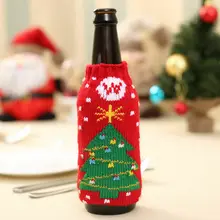 Местный запас Рождественская елка конфеты сумки мешок для бутылок вина Бутылка Подарочная сумка Рождественское украшение D