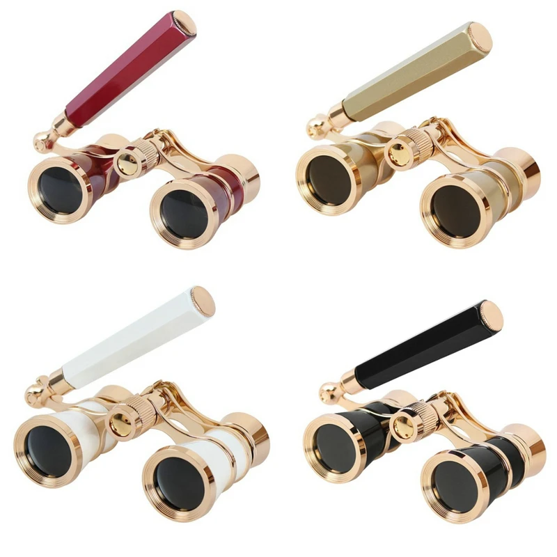 Telescope Folding Opera Glasses Theater Vintage Binoculars With Retractable Handle Night Vesion For Camping Horse Riding Tools | Дом и сад