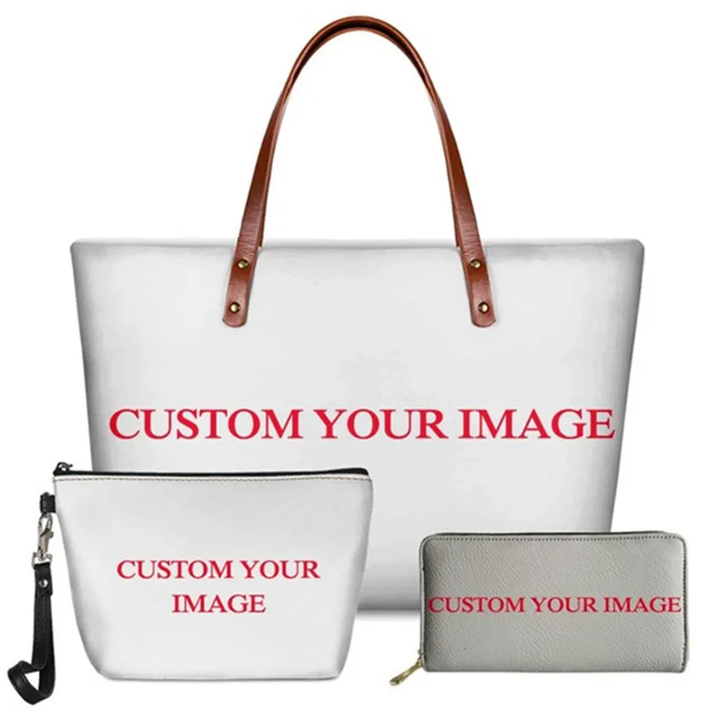 Handbag Set Pohnpei Polynesian Shoulder Bag Chuuk Tribe Design Purse Totes Custom Name/Image Beach Party Bag for Ladies Girls 