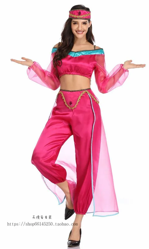 

Halloween Disney Arab woman belly dancer Indian dance clothes COSPLAY costume film