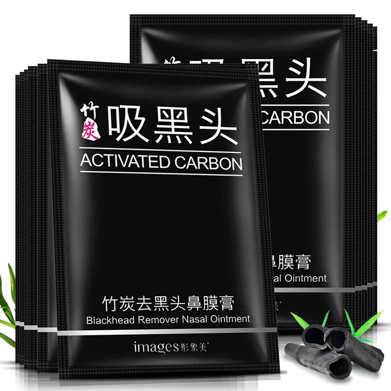 

Bamboo Charcoal Blackhead Remove Facial Peeling Masks Deep Cleansing Purifying Peel Off Black Mud Nose Face Mask