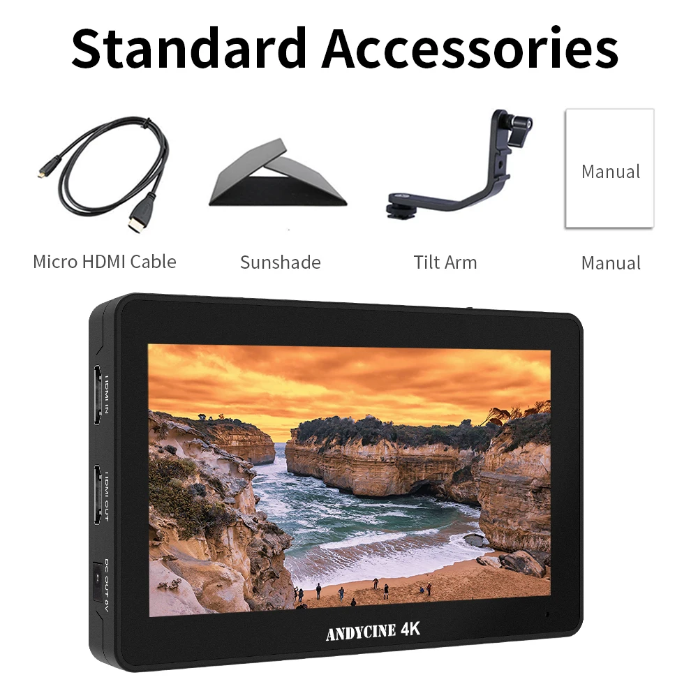 ANDYCINE A6 Plus 4Kモニター & バッテリー Amazon | ANDYCINE A6 Plus タッチスクリーン 液晶フィールド