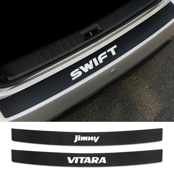 

Auto Rear Bumper Trunk Carbon Fiber Stickers For Suzuki Swift SX4 Jimny Ignis Alto Samurai Baleno Grand Vitara Car Accessories