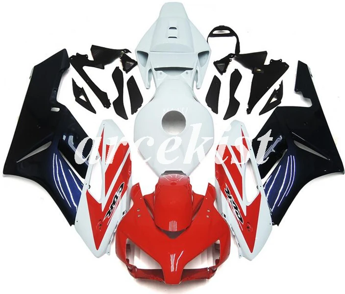 

4Gifts New ABS Injection Mold Full Fairing Kit Body set fit for HONDA CBR1000RR 1000RR 2004 2005 04 05 Custom red white