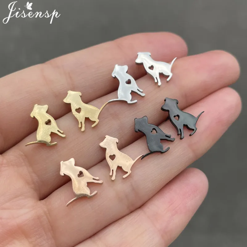 925 Sterling Silver Pug Dog Puppy Kids Girls Women Stud Earrings Jewellery Gift 