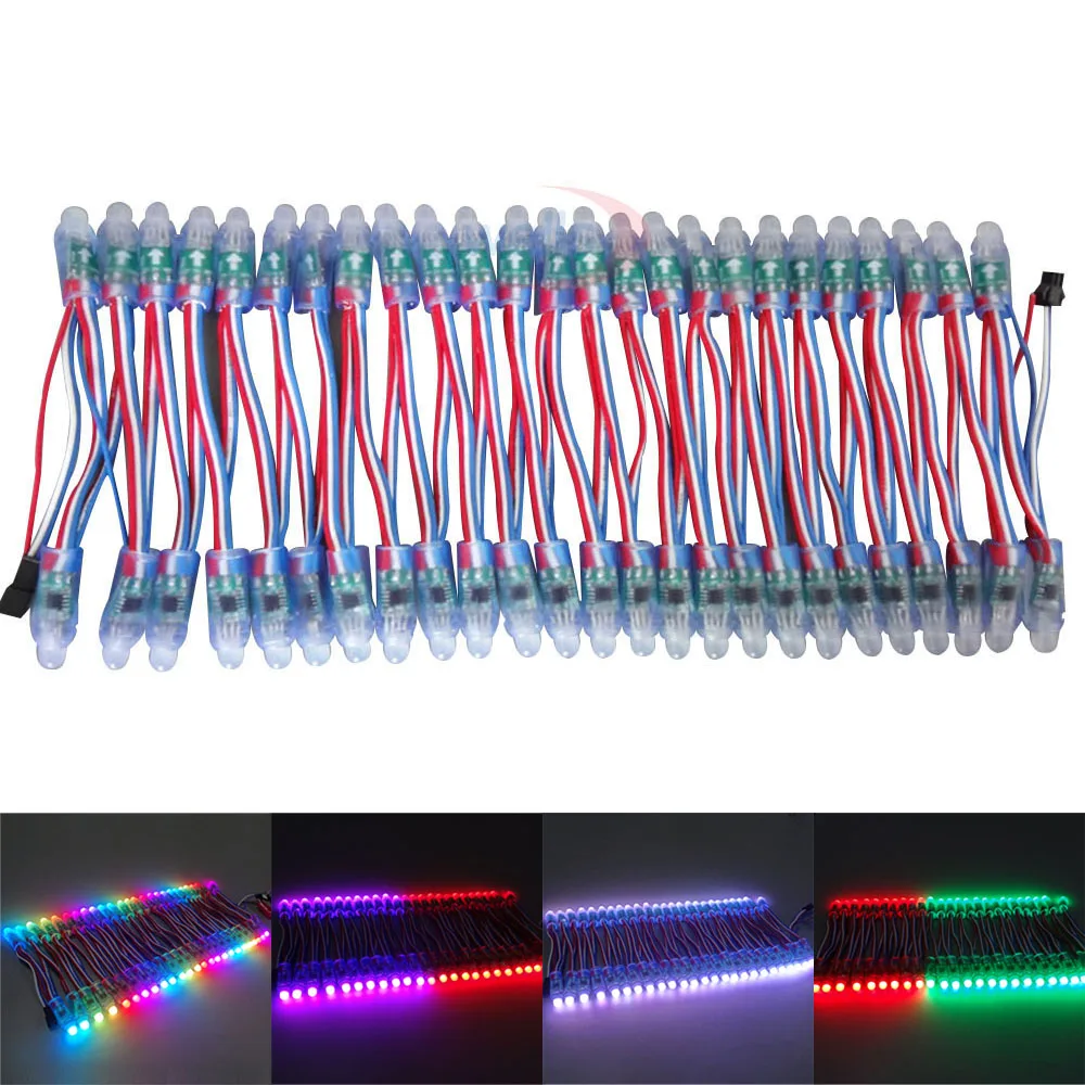 50 шт. светодиодная Пиксельная лента WS2811/LPD6803/WS2801IC/DMX512 12 мм|led pixel module|led pixelpixel module |