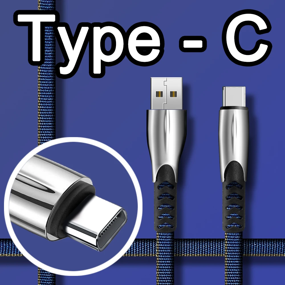 Micro USB кабель C типа Micro провод Быстрая зарядка для samsung USB-C type-C USBC 3 М адаптер USB кабель type C USB шнур Micro - Цвет: TPC-ZT-SL