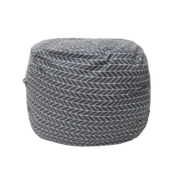 

Accessories Bean Bag Sofa Cover Storage Washable Canvas Round Zipper Home Decor Organizer 80cm No Filling Plush Toy DIY Gaming
