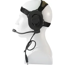 Тактический страйкбол Bowman Elite II Гарнитура односторонние наушники Регулируемый жгут военные наушники подходят для всех штекер ptt