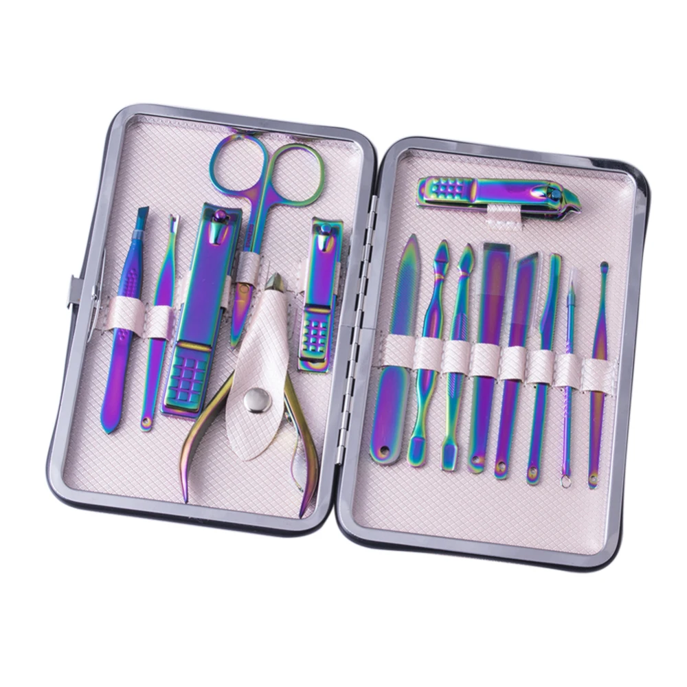 

7/15Pcs Manicure Set Nails Clipper for all extension Pedicure set Kit Utility Scissors Tweezer Knife Nail tool Art Tools kits