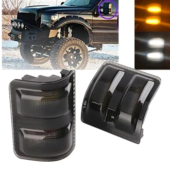 

2pcs Led Side Rearview Mirror Lights For 2008-2016 Ford F250 F350 F450 F550 LED Switchback White/Amber Side Mirror Lights