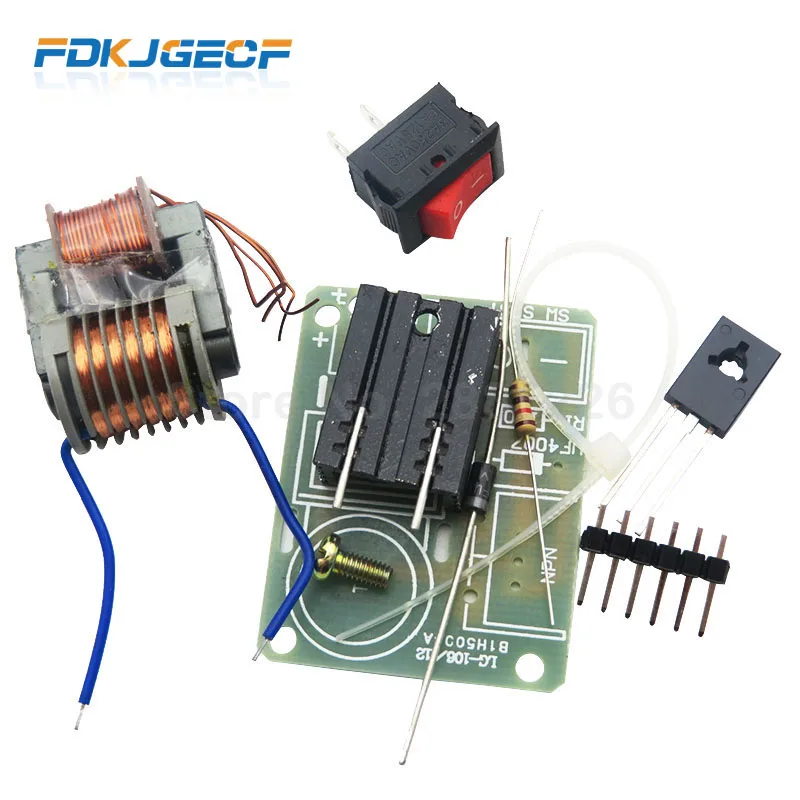 15KV высокочастотный DC Высокое напряжение дуги инвертор зажигания повышающий трансформатор 3,7 V DIY Kit