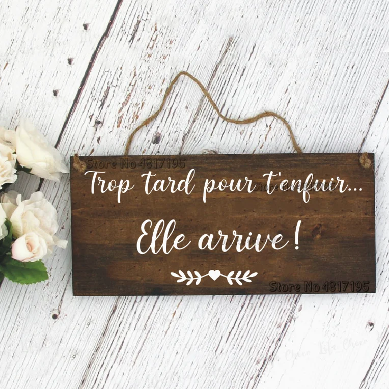 Pancarte Trop Tard Pour T Enfuir Elle Arrive