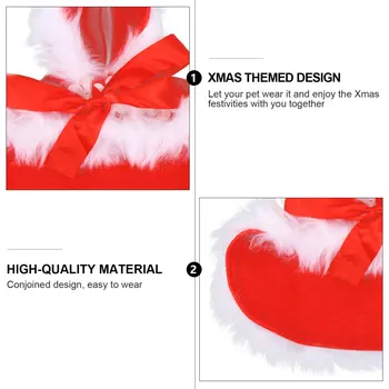 

1pc Pet Clothes Comfortable Soft Pet Cape Pet Christmas Costume for Pet Dog Christmas Party