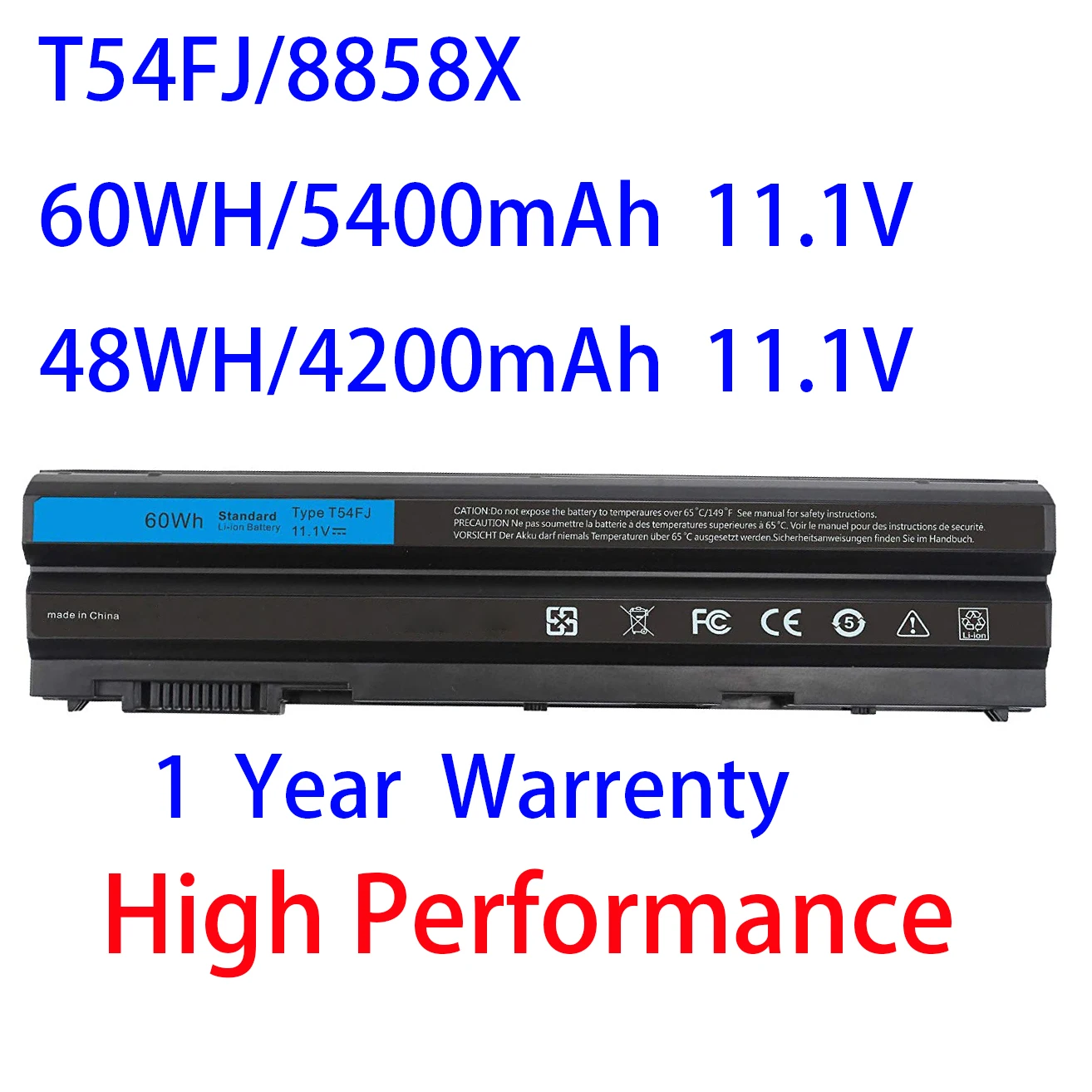 T54FJ 8858X N3X1D Laptop Battery For Dell Latitude E6420 E6430 E6440 E6520 E6530 E6540 E5420 E5430 E5520 E5530 7420 7520 7720 | Компьютеры
