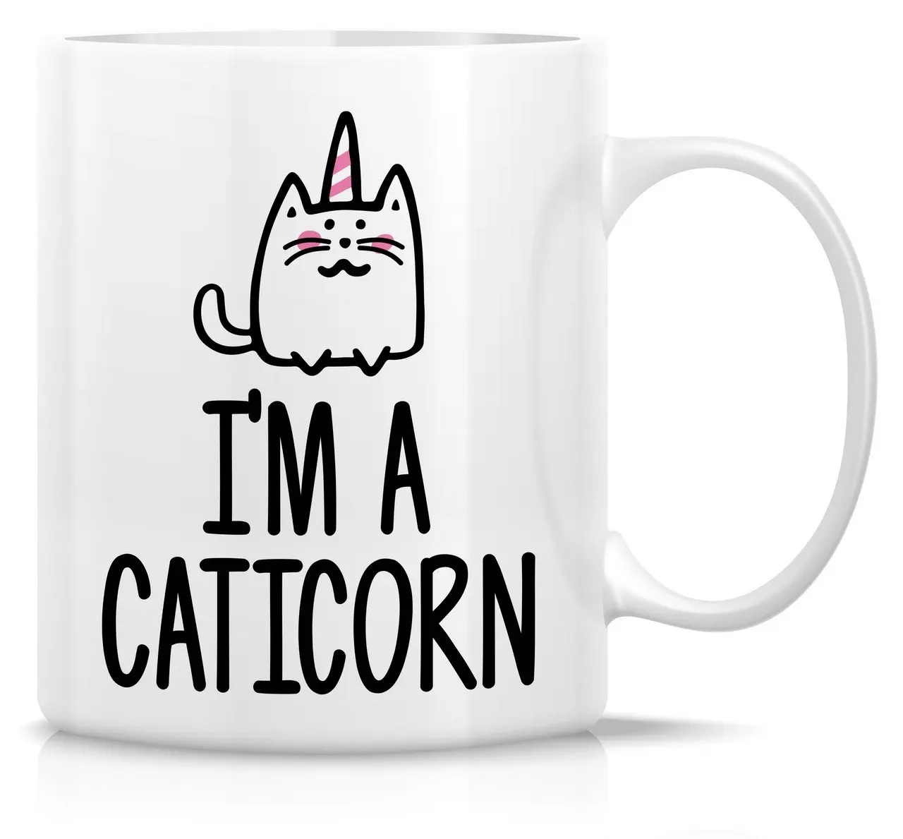 Я CATICORN чашка Единорог животных смешной безумный кот леди новая модель кружки
