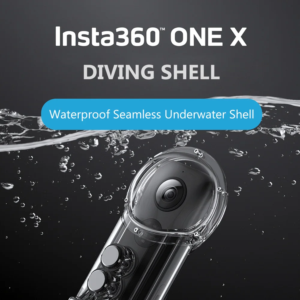 

Insta360 ONE X Camera Diving Shell Case Housing IPX8 30 Meters Waterproof with 1/4 Inch Screw Hole for Surfing Diving Snorkeling