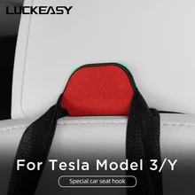 LUCKEASY крючок для автомобильного сиденья для Tesla модель 3 модели Y 2017-2021 для хранения переносная функциональная аксессуары интерьера модификации LUCKEASY крючок для автомобильного сиденья для Tesla модель 3 модели Y 2017-2021 для хранения переносная функциональная аксессуары интерьера модификации