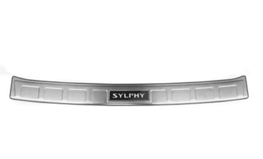 15 Для Nissan Sylphy 14го поколения нержавеющая сталь автомобиля Накладка/порога заднего бампера протектор порога автомобиля Стайлинг - Цвет: 15