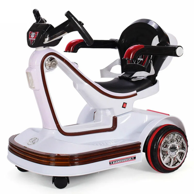 

Free Shipping Music LED Children Vehicles Remote Control Scooter Bumper Car Rotating Baby Electric Car for Kids Ride on Toys