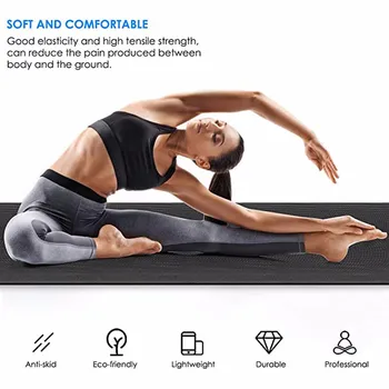 

4MM EVA Thick Durable Yoga Mat with Position Line Non Slip Carpet Mat For Beginner Environmental Fitness Gymnastics Mats