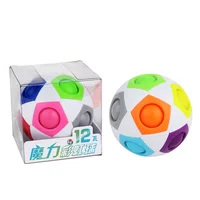 New Original Yuxin Rainbow Ball Puzzles Spheric Magic Cube Toy Adult Kids Plastic Creative Football LearningGifts For Children