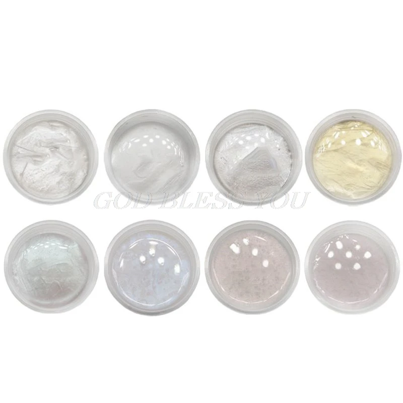 8 Pcs/set Pearlescent Powder Handmade Jewelry Making Filling Material Crystal Mud Pigment DIY Epoxy Filler