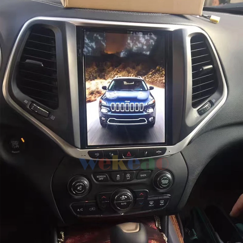 Wekeao вертикальный экран Tesla style 10,4 ''1 Din Android 8,1 dvd-плеер gps навигация авто радио для Jeep Cherokee+ wifi 4G