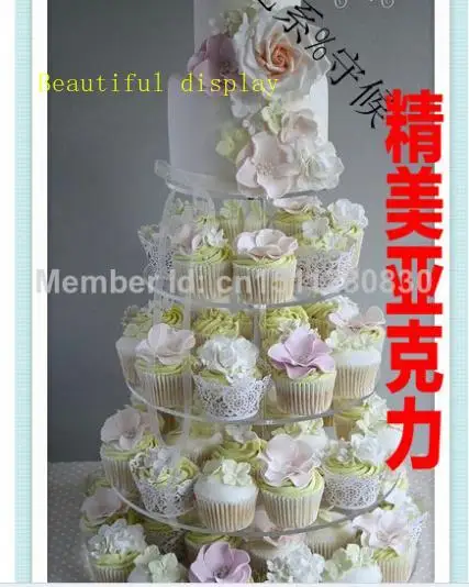 

5 tier round acrylic cake frame hotel wedding cake cups champagne european-style luxury cake aircraft acrylic cupcake stand