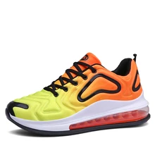 Разноцветные Сникеры на воздушной подушке мужские большие размеры 38-45 мужские массивные вулканизированные кеды удобная мужская обувь для тренировок