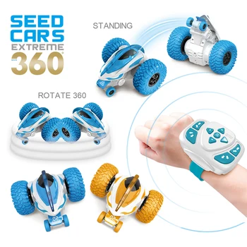 

2.4G Rotating Stunt Car Wireless Watch Remote Control Rolling Electric Toy for Children Kids BM88
