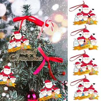 

Santa Claus Welcome Mask Hanging Ornament For Christmas Xmas Tree Door Decor Pendant Doll Hang Decorations For Home