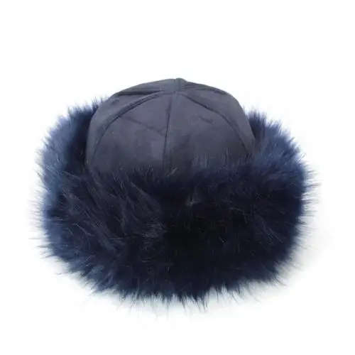 Libcflcc Chapeau Unisexe De Mongolie Pour Homme Et Femme - En Fausse Fourrure - En Daim - Chaud Et épais - Bonnet De Neige, Noir, Taille Unique