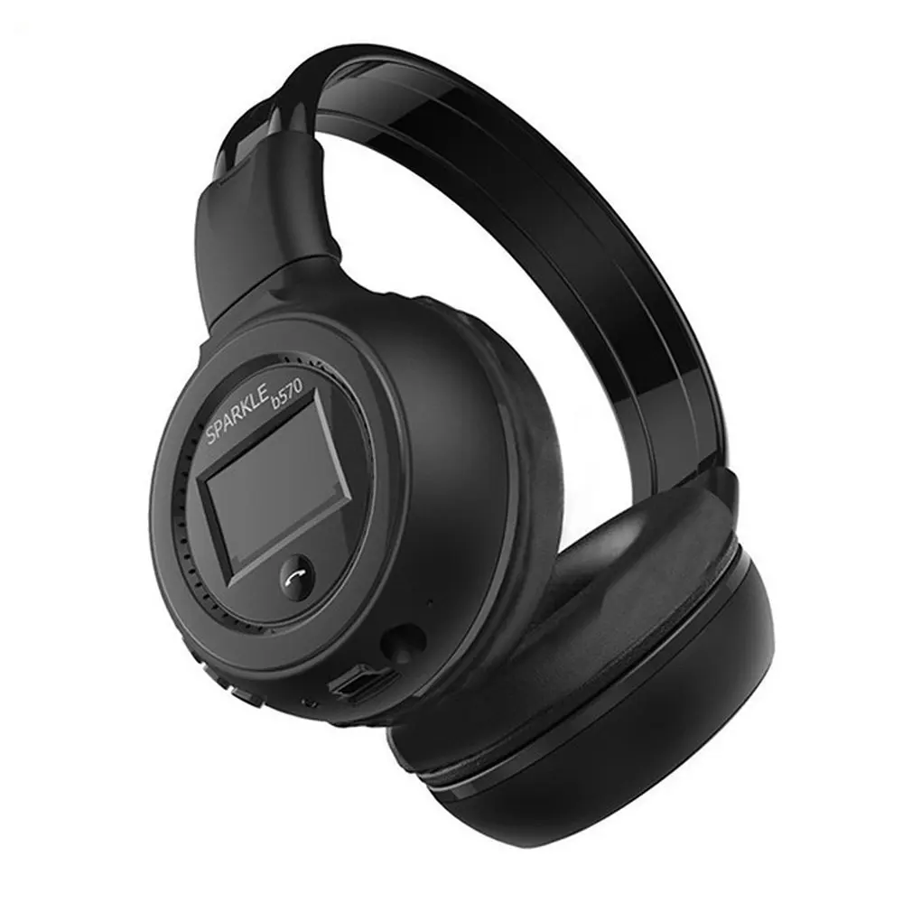 

Hot Foldable Universal HD Stereo Wireless Bluetooth Headphone Over Ear with LED Colorized Display Mic Support TF Card FM Radio