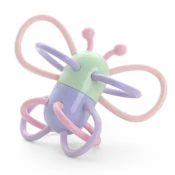 

9PCS Baby Cute Rattle Tooth Gum Cartoon Colorful Molar Stick Training Tooth Toy Baby Rattles Toys Stroller Hanging