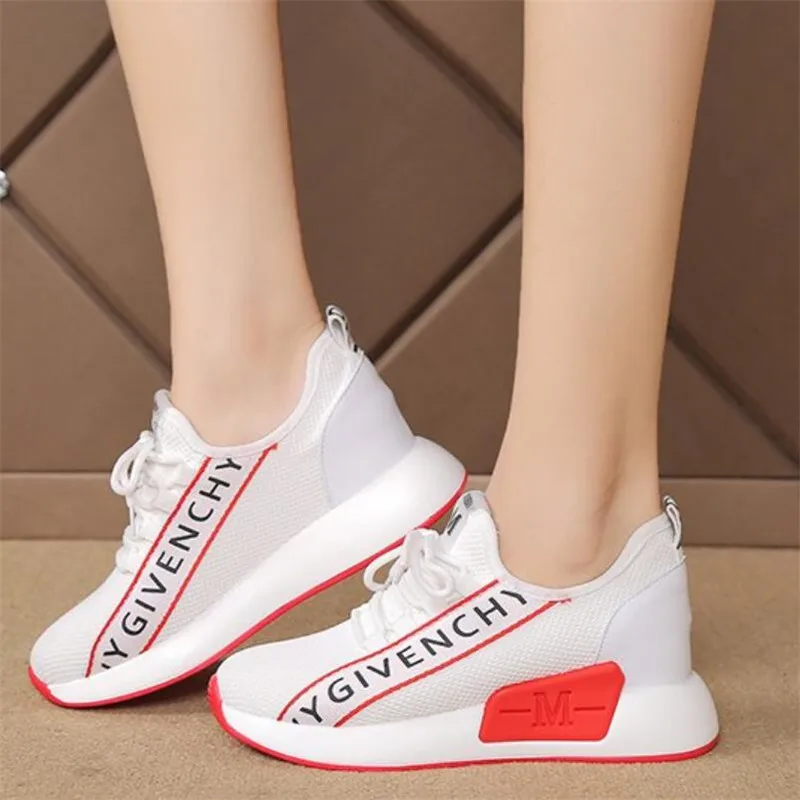 2019 Осенняя женская обувь для бега модные разноцветные женские кроссовки на