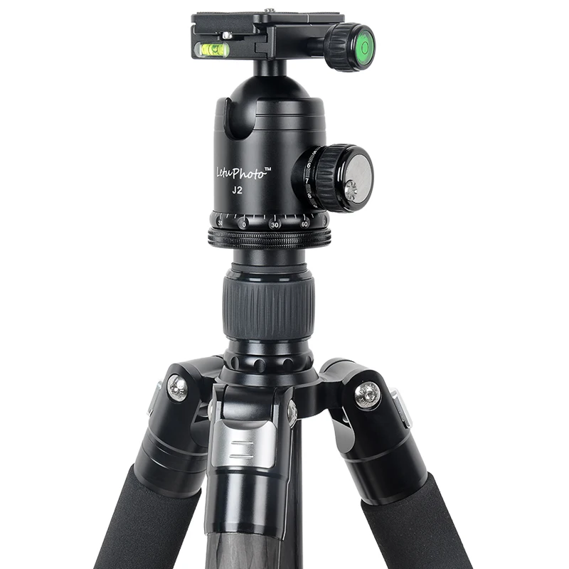 XILETU L334C+ J2 Профессиональный роскошный углеродный комплект штатива с диаметром 33 мм/20 кг грузоподъемность/высота до 185 см