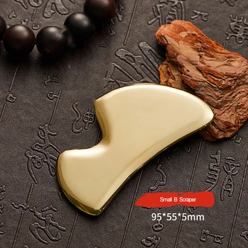 

Brass Guasha Plates Finger Toe Face Scraper Muscle Relax Health Care Massage Tool Beauty Meridian Dredge Copper Board Scraping