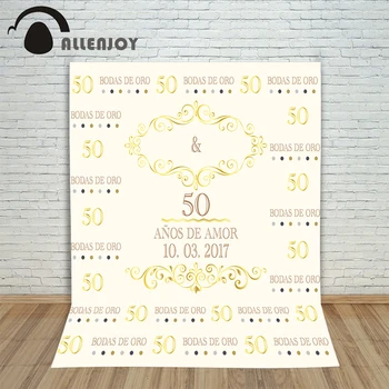 

Allenjoy Romantic Engagement Background Cloth Custom Wedding Dots Step And Repeat Backdrops Anniversary Party Photozone Supplies