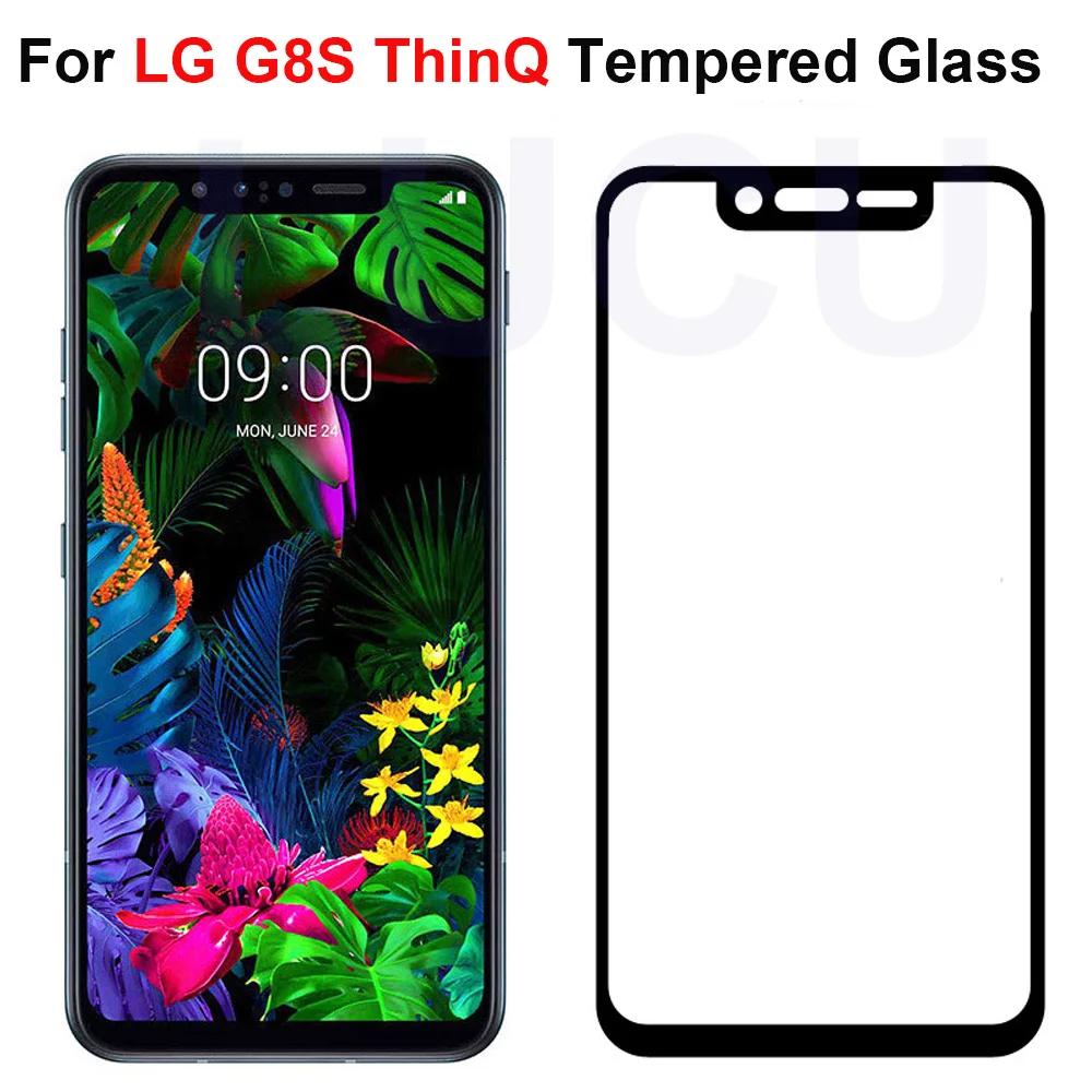 3D 9H полное покрытие закаленное стекло для LG G8 ThinQ Черная защитная пленка экрана G8S
