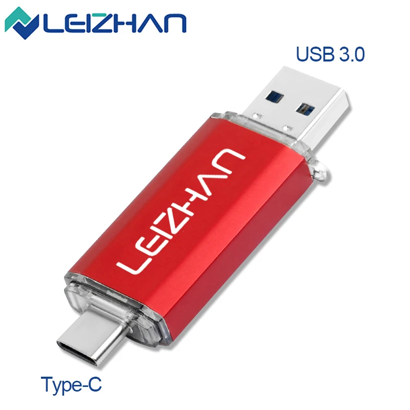 Новый Флеш-накопитель USB 3 0 Type C Флешка 512 256 128 64 32 16 Гб OTG карта памяти для